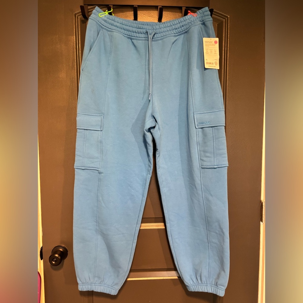 Blue Men's ATHLETA JOGGER SWEATPANTS NWT SIZE L